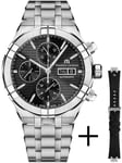 Maurice Lacroix Watch Aikon Automatic Chronograph 44mm Strap Set