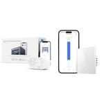 Meross Ouvre-Porte de Garage Connecté WiFi, Télécommande de Porte Intelligente & Interrupteur WiFi pour Volet Roulant (FIL NEUTRE REQUIS), Interrupteur Tactile