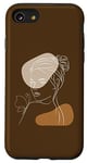 iPhone SE (2020) / 7 / 8 Line Art Abstract Minimalist of Women Beauty Silhouette Case