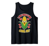 Really Love Corn Funny Corn On The Cob Tank Top