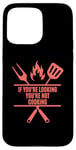 iPhone 15 Pro Max Funny Cooking BBQ Grilling Mom Dad in Living Coral color Case