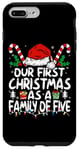 iPhone 7 Plus/8 Plus Our First Christmas As A Family Of Five For New Mom Dad Kids Case