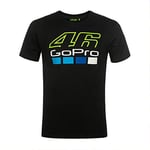 VR46 Go Pro Dual Chapeau, Noir, Taille Unique Homme