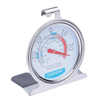 KitchenCraft Dial Type Fridge Freezer Thermometer Stainless Steel - KCFRIDGETH