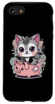 Coque pour iPhone SE (2020) / 7 / 8 Chat kawaii avec tirelire