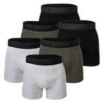 Superdry Caleçons Pour Hommes - Boxer Multi Triple Pack, Coton Biologique, 3 Packs Noir/Anthracite/Gris 2xl (2x-Large)