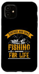 Coque pour iPhone 11 Père et fils Partenaires de pêche pour la vie Fête des pères