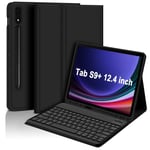 Beskyttelsesveske med tastatur til Samsung Galaxy Tab Samsung Galaxy Tab S9+/S9 Plus