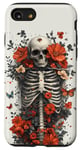 iPhone SE (2020) / 7 / 8 Skeleton Ribcage Anatomy with Flowers Butterflies Case