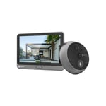 EZVIZ CP4 1080P Judas de Porte Camera Surveillance, Visiophone Connecté Interphone Vidéo, Judas Numerique 4.3’’ Écran Tactile Batterie 4600mAh Detection Humaine Audio Bidirectionnel 5m Vision Nocturne