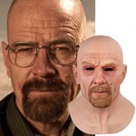 Film Kändis Latex Mask Breaking Bad Professor Mr. Vit Realistisk Dräkt