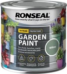 Ronseal Garden Paint Metal Wood Brick Stone Shed Furniture Pots 250ml - Willow