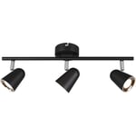 Trio Lighting Toulouse spotter i tak, 3 spotter, sort