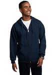 Fruit of the Loom Men's Eversoft Fleece Sweatshirts & Hoodies, Full Zip-Navy, XX-Large