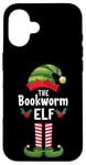 iPhone 16 The Bookworm Elf Matching Family Christmas Book Lover Worm Case