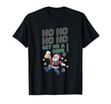 Ho Ho Ho! Get Me A Beer! 8-bit Santa Christmas Festive Beer T-Shirt