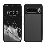 Hard Bumper Case for Google Pixel 8 Pro - Black Matte Transparent 