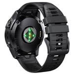 INF Bracelet Compatible avec Garmin Fenix 7 Pro, imperméable et Respirant, Bracelet à dégagement Rapide en Silicone Bicolore, Design Classique et Simple