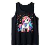 Funny Spotty 2024 Unicorn Dotty Spots Kids Boys Girls Meme Tank Top