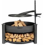 Cook King - Barbecue Braséro de jardin avec grille multifonctionnel «montana x» de la grille 60 cm