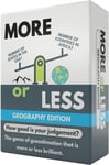 More  or  Less  Geography  Edition  Card  Game -  How  Good  Is  Your  Judgement