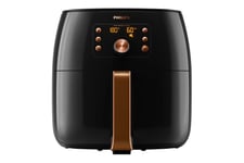 Philips Premium Collection HD9867 Airfryer XXL - varmluftsfritös - djup svart/koppar