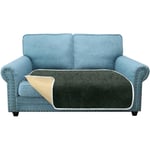 Granbest Housse de coussin de canapé au design exclusif et tendance, anti-plis, lavable, pour animaux de compagnie et enfants, 2 places, bleu sarcelle