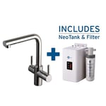 Insinkerator 3n1 Chrome Steaming Hot & Cold Kitchen Sink Kettle Tap & Tank