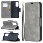 Etui Housse Samsung Galaxy A52 5G Gris étui de téléphone d'affaires haut de gamme avec Support Protection