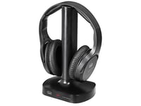 Trevi FRS 1480 R Casque stéréo pour TV, récepteur RF sans Fil, Base de Charge, numérique Optique, Jack 3.5 mm, RCA, Bandeau réglable, arrêt Automatique