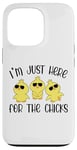 Coque pour iPhone 13 Pro I'm Just Here for the Chicks - Adorable poussin de Pâques