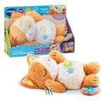 VTech Peluche pour Dormir Chaton Joyeux rêves, Cadeau bébé à partir de 0 Mois, Peluche Musicale, mouvements relaxants, éclairage Doux, berceuses, Sons et mélodies, Version ESP