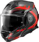 LS2, Casque Moto Modulable ADVANT X Carbon Future Gloss Red, S