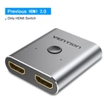 Vention Commutateur HDMI Bi-Direction 2.0 Répartiteur HDMI Adaptateur 1x2/2x1 Convertisseur 2 en 1 pour PS4 Pro/4/3 TV Box Commutateur HDMI 4K,AFUH0-