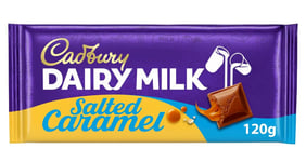 Cadbury Dairy Milk Salted Caramel Chocolate Bar 120g (Pack Of 2)