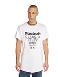 Reebok GP T-Shirt Unisexe Longer Te pour Homme S Blanc