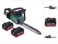 Metabo MS 36-18 LTX BL 40 akkumoottorisaha 36 V (2x 18 V) 40 cm 22 m/s harjaton + 2x akku 10,0 Ah - ilman laturia