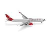 herpa modèle réduit Avion Virgin Atlantic Airbus A330-900neo, perçage sans Socle, Miniature à l'échelle 1:500, pièce de Collection, modèle sans Socle, métal