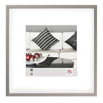 walther design cadre photo acier 40 x 40 cm aluminium avec passe-partout, Chair cadre alu AJ440D