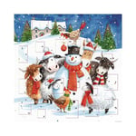 Farm Friends Animals and Snowman Medici Advent Calendar 280mm x 280mm