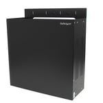 StarTech 4U Vertical Wall-Mount Server Rack Enclosure - 18.9in deep - 2 Post - 61lb - 19in Low Profile Steel Network Equipment Cabinet (RK419WALVO) -