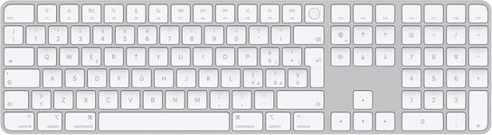 Magic Keyboard Avec Touch Id Et Pavé Numérique : Bluetooth, Rechargeable. Compatible Avec Les Ordinateurs Mac Dotés D¿Une Puce ; Italien, Touches Blanches