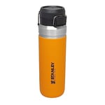 Stanley Quick Flip Gourde Isotherme 1.06L Saffron - Étanche - Bouteille Isotherme - Couvercle à Bouton-pression - Thermos Sans BPA - Compatible avec Porte-Gobelet - Va au Lave-Vaisselle