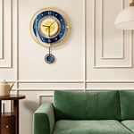 MEISD Horloges murales pour décoration de salon, Grande Horloge Murale décorative de 45 cm, Fonctionne à Piles avec Pendule pour Chambre à Coucher, Cuisine, Bureau, Maison, Grande Horloge Murale en