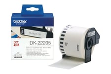 Brother DK-22205 - termiskt papper - Rulle (6,2 cm x 30,5 m)