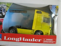 MINIATURE CAMION MERCEDES BENZ ACTROS 1857 1/32 NEW RAY JAUNE