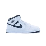 Chaussures Nike Air Jordan 1 Milieu " Blanc Noir " GS DQ8423-132 Original