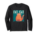 Grumpy and fluffy Cat Costume for funny overweight Cats Long Sleeve T-Shirt