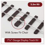 2.5m - 7¼" Gauge Display Track Kit - Screw Fit - PNR-3Q - PNP Railways