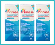 3x Pirinase Nasal Spray Hayfever Relief Adults - 24H Relief - Non Drowsy